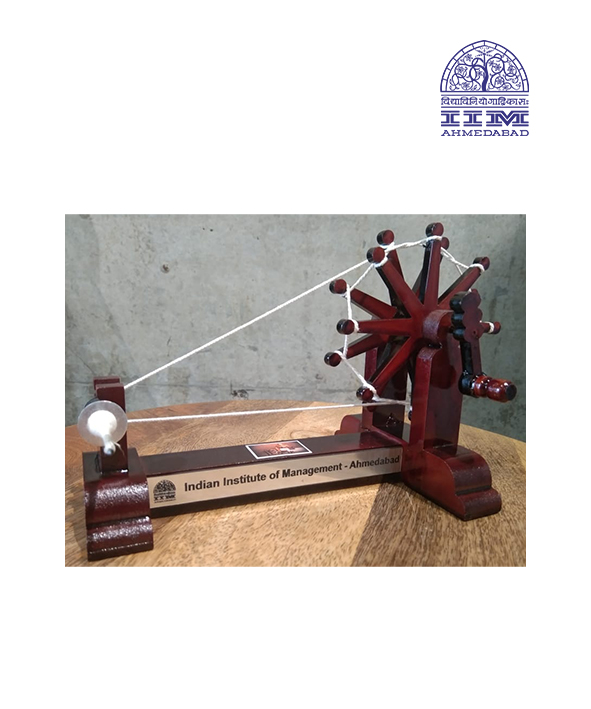 CHARKHA WITH SILVER PATTI